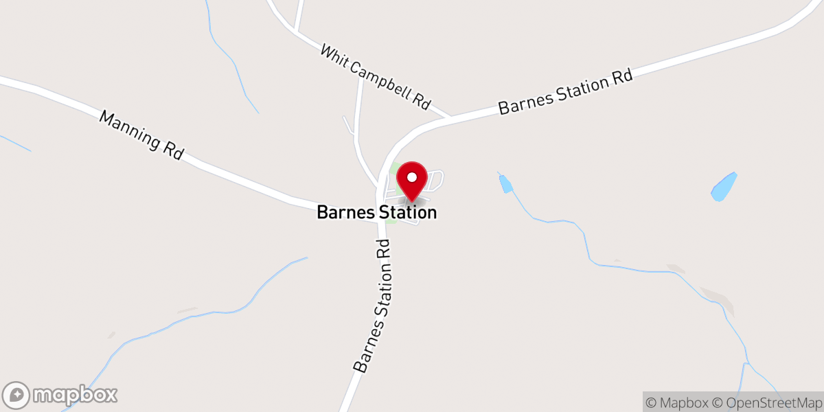 Map showing location of Union Baptist Church