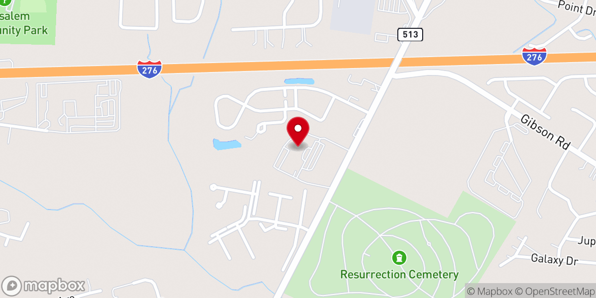 Map showing location of Saint Ephrem School