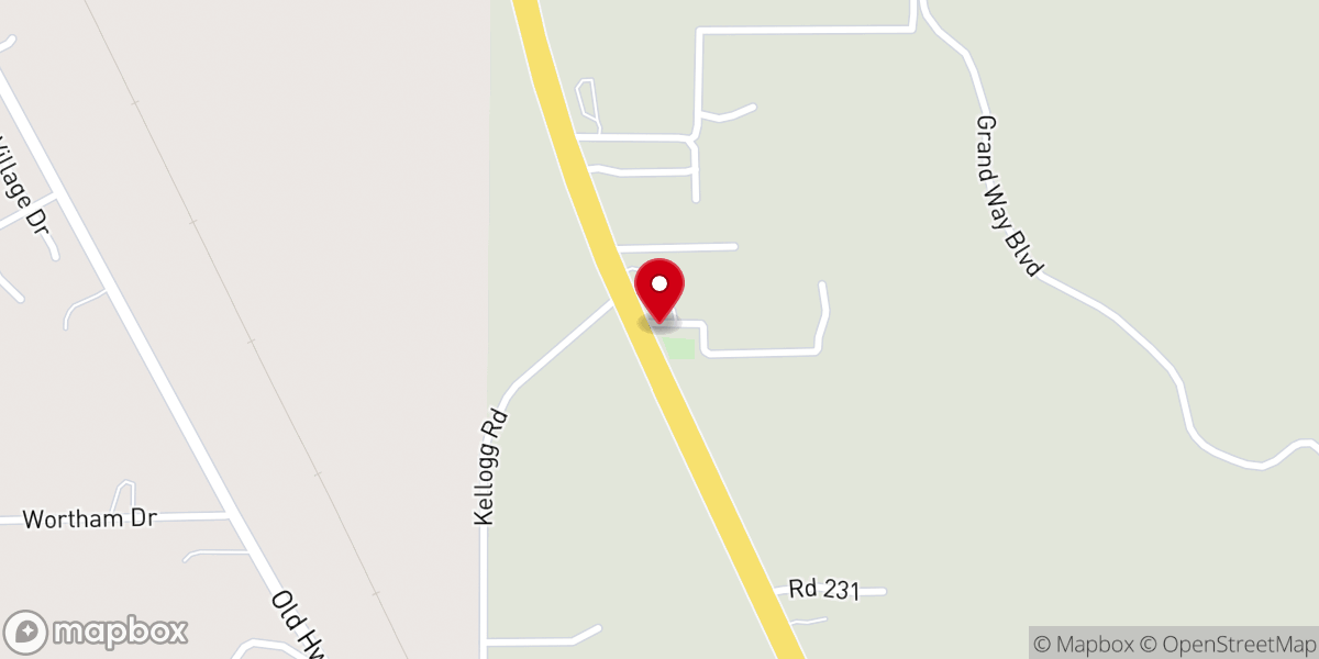 Map showing location of Midway Church
