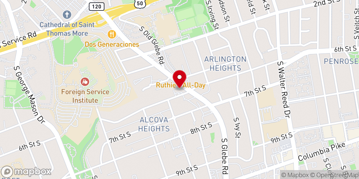 Map showing location of The Salvation Army Arlington Corps