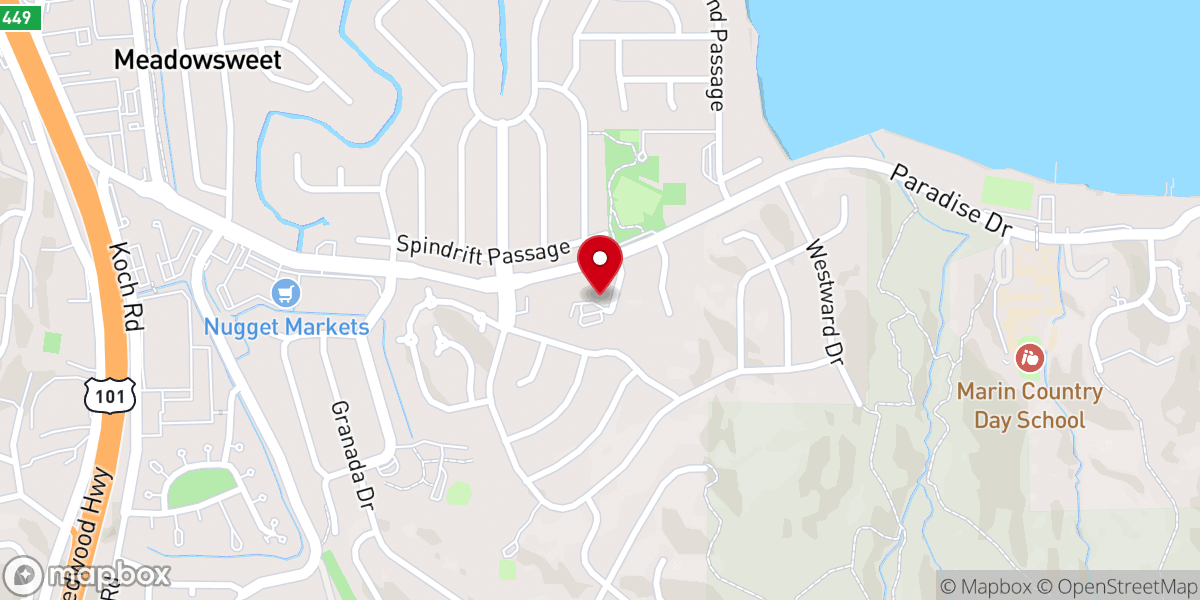 Map showing location of Bridge Ministry Church - Igreja Brasileira | Corte Madera