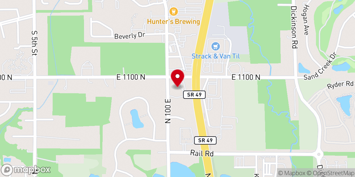 Map showing location of St Paul's Lutheran Church