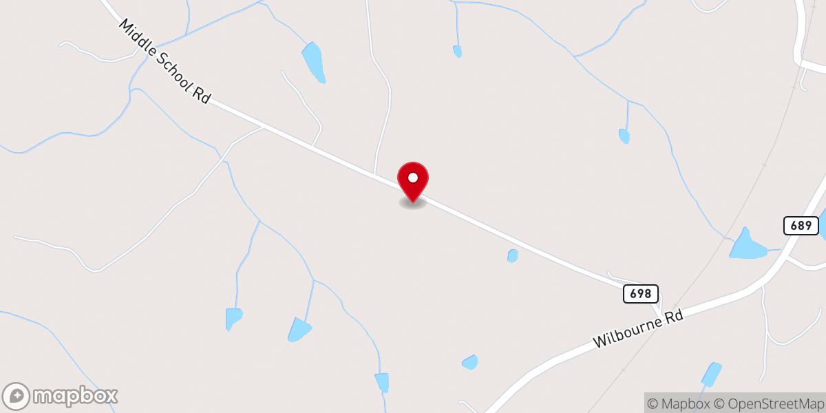 Map showing location of St. Luke Baptist Church