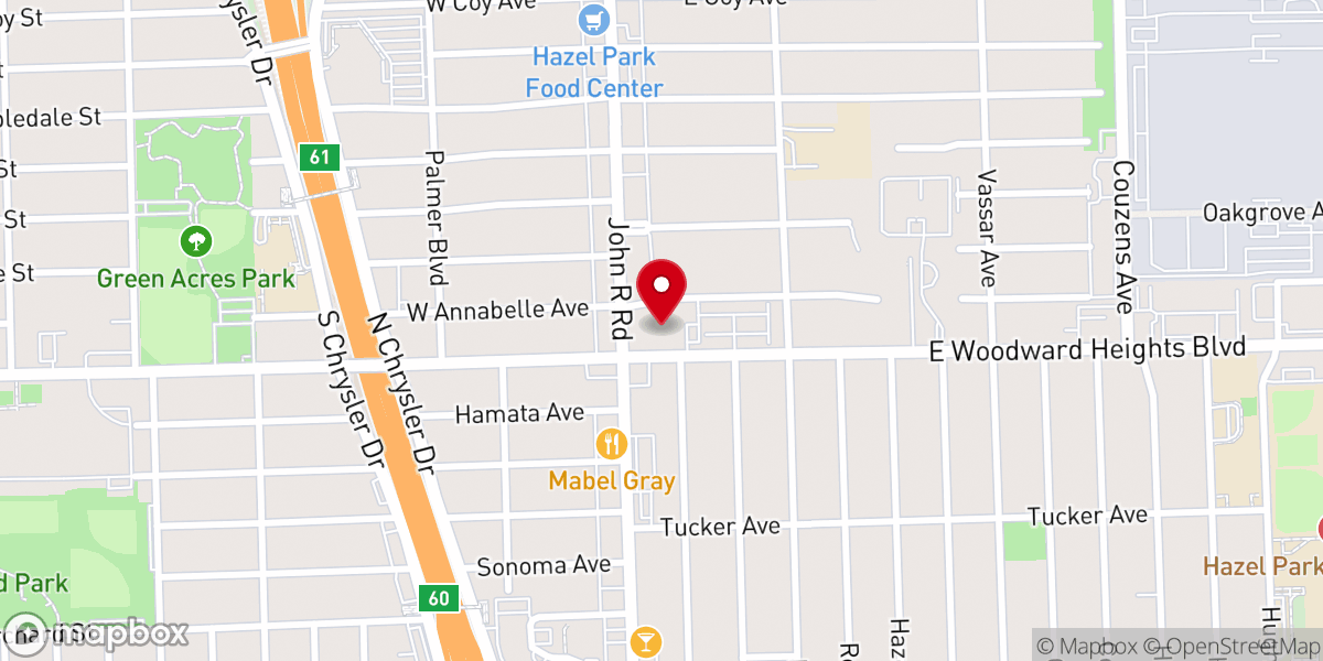 Map showing location of Saint Mary Magdalen Church