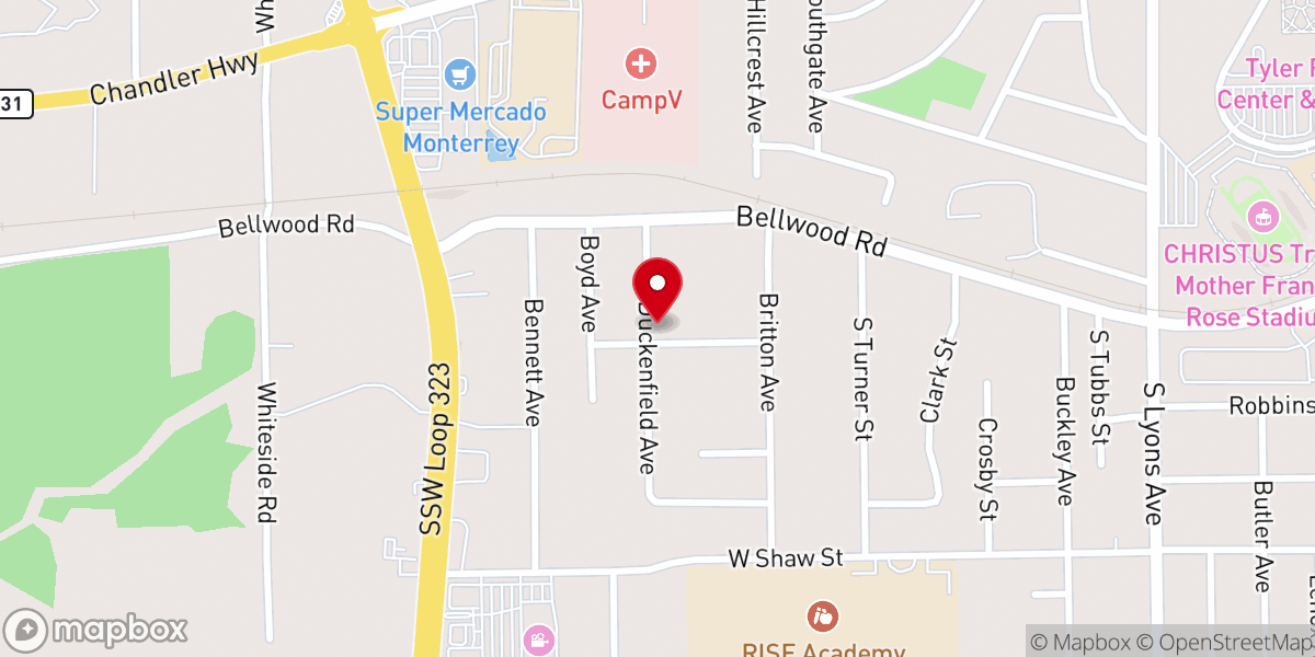 Map showing location of Mt Calvary Family Life Center