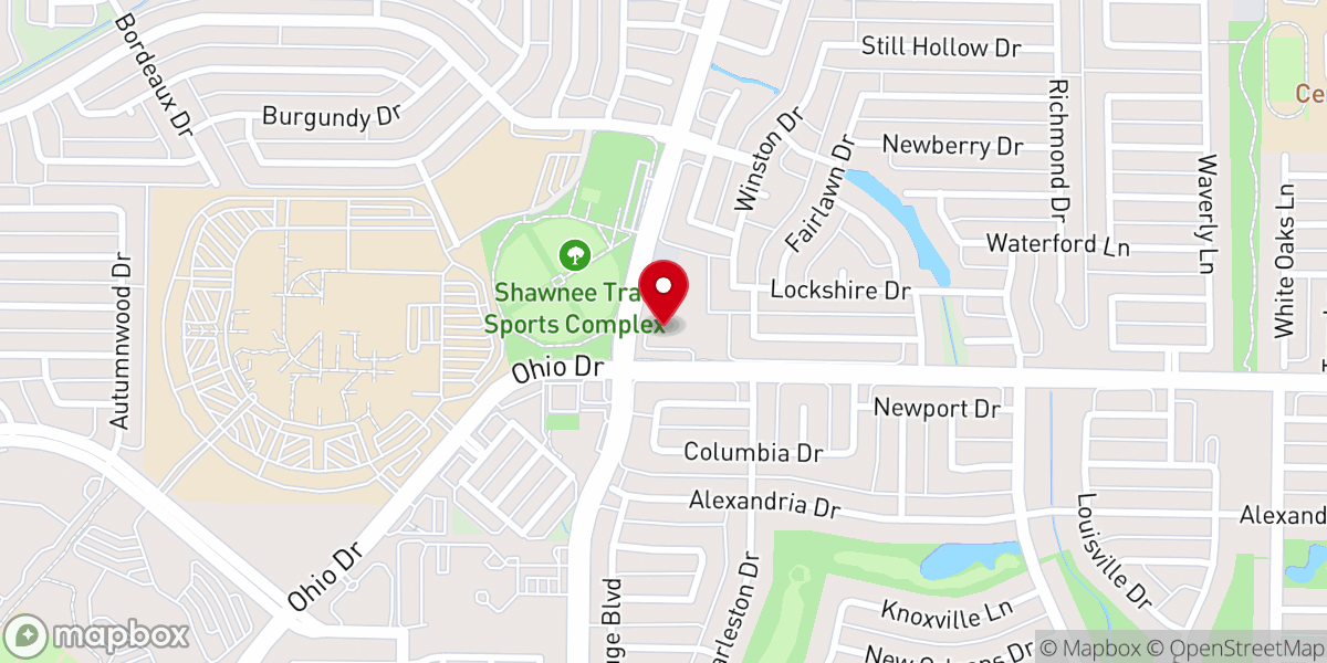 Map showing location of Faithbridge Presbyterian Church