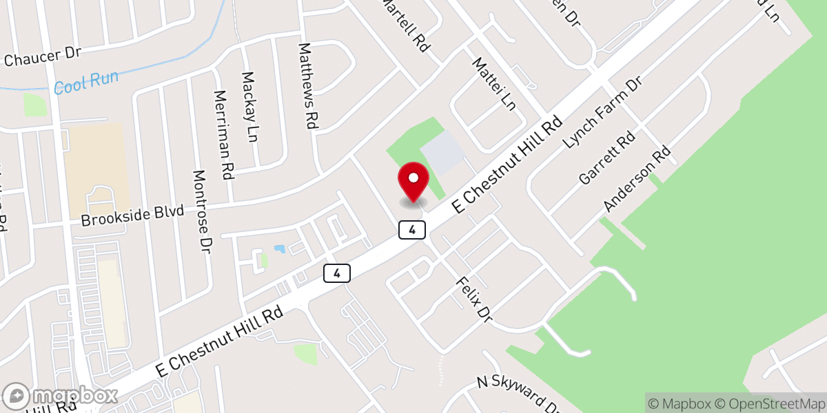 Map showing location of Living Waters Church of God