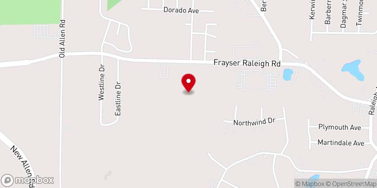 Map showing location of Faith Keepers Ministry