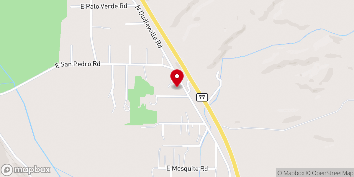 Map showing location of San Pedro Valley Baptist Church