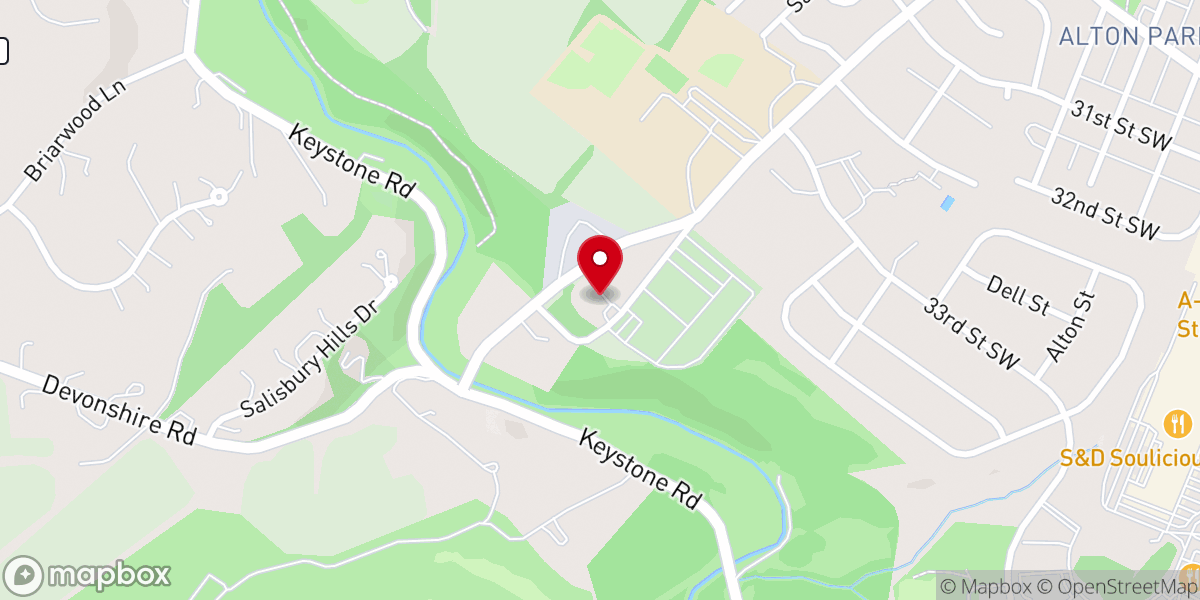 Map showing location of Jerusalem Lutheran Church