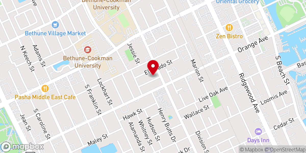 Map showing location of Pentecostal Apostolic Lighthouse Church
