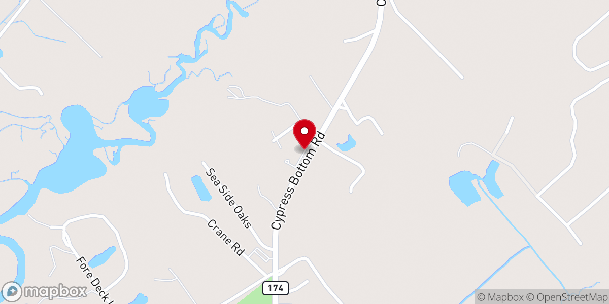 Map showing location of Tours of Edisto