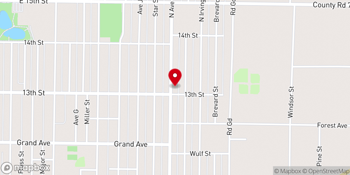 Map showing location of Living Stones Church