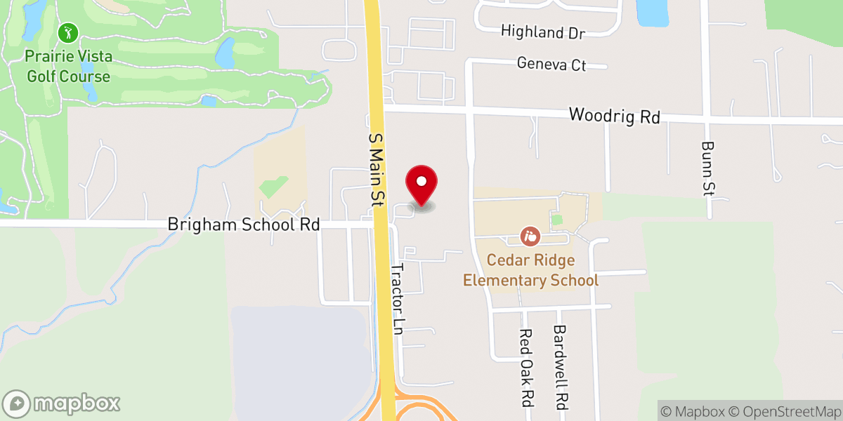 Map showing location of Apostolic Pentecostal Church Food Pantry