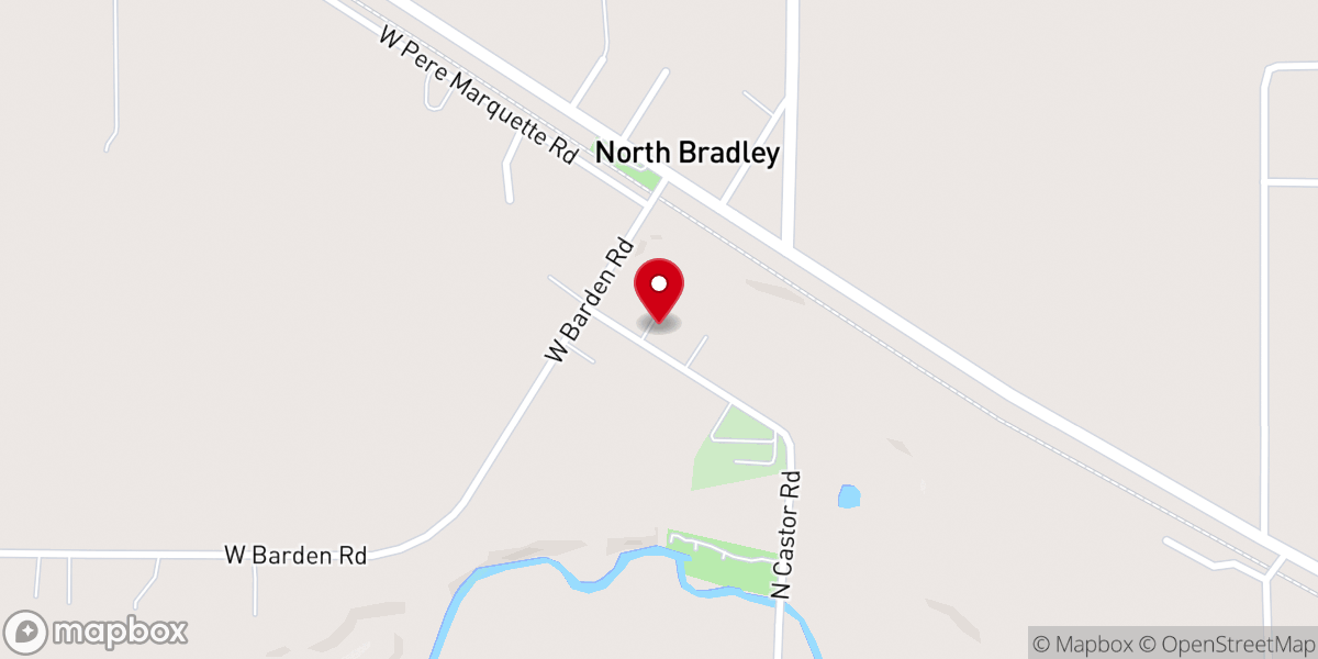 Map showing location of North Bradley Church of God