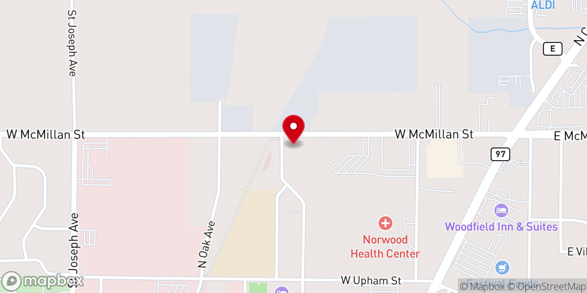 Map showing location of Good Shepherd Lutheran Church