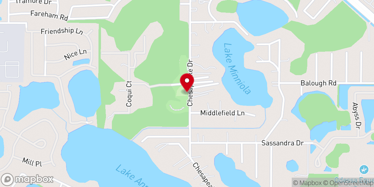 Map showing location of Father and Son Love Free Food Pantry
