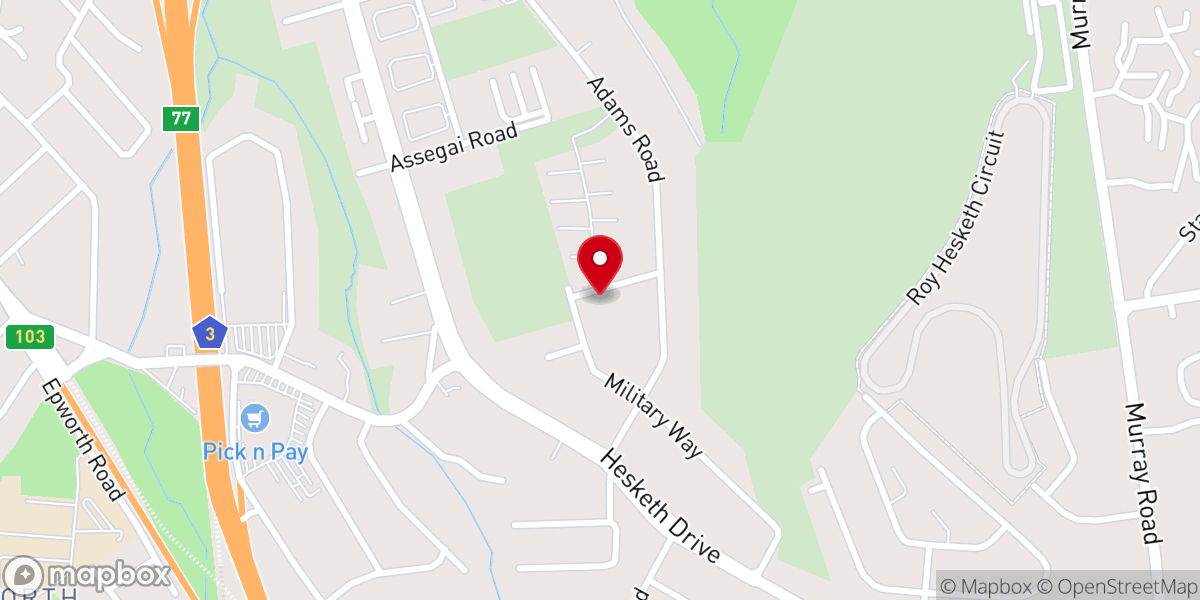 Map showing location of Lutheran Church