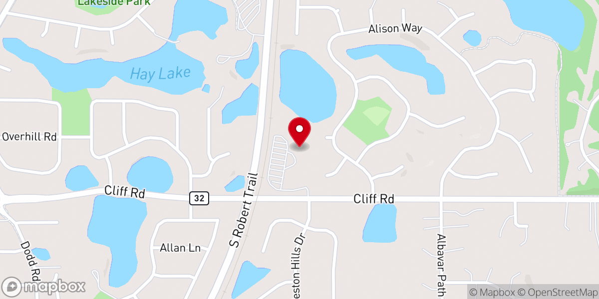 Map showing location of Woodcrest Church