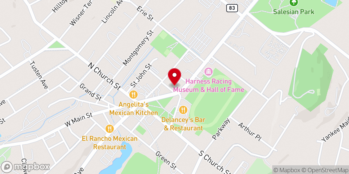 Map showing location of Goshen United Methodist Church