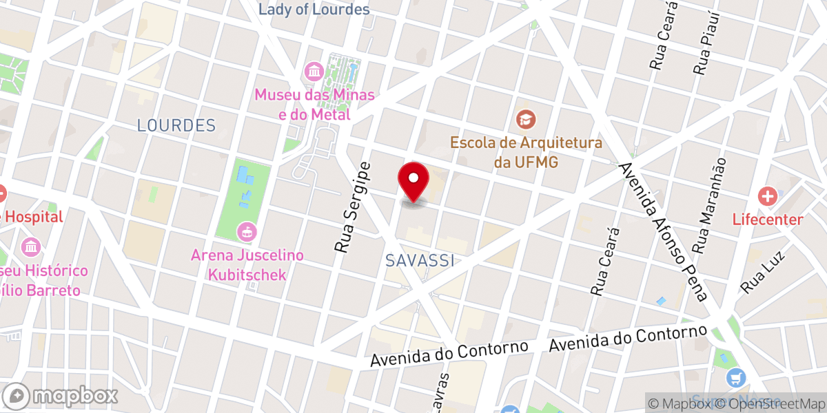 Map showing location of IGREJA A BASE