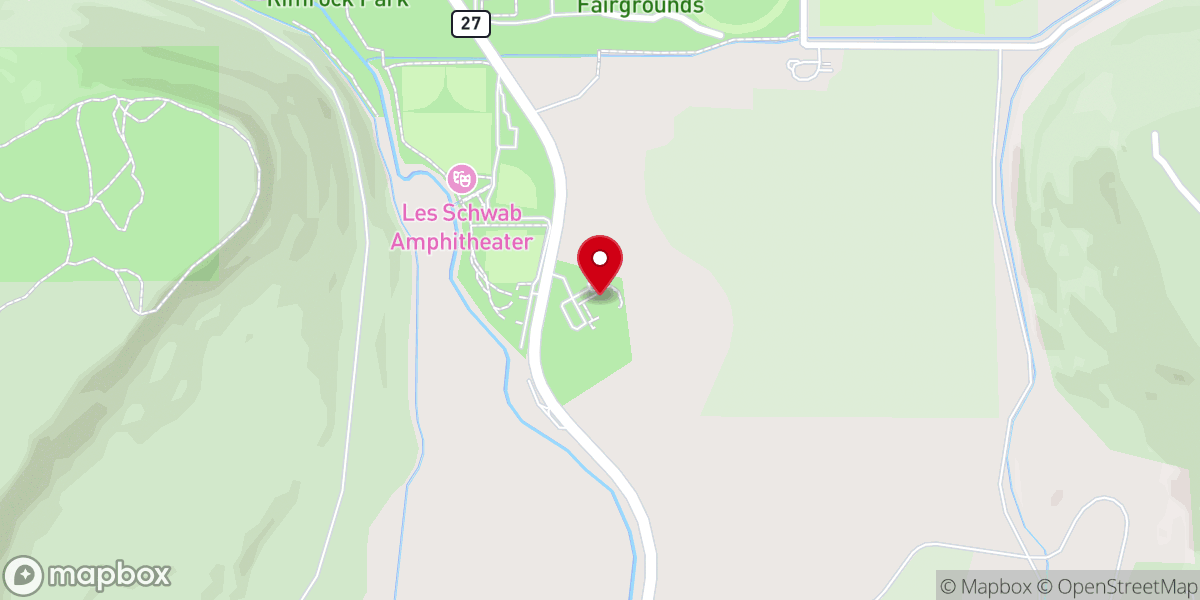 Map showing location of Prineville Seventh-day Adventist Church