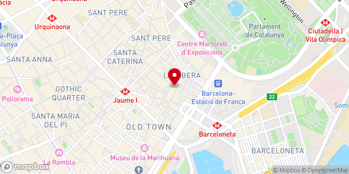 Map showing location of Chapel of the Blessed Sacrament