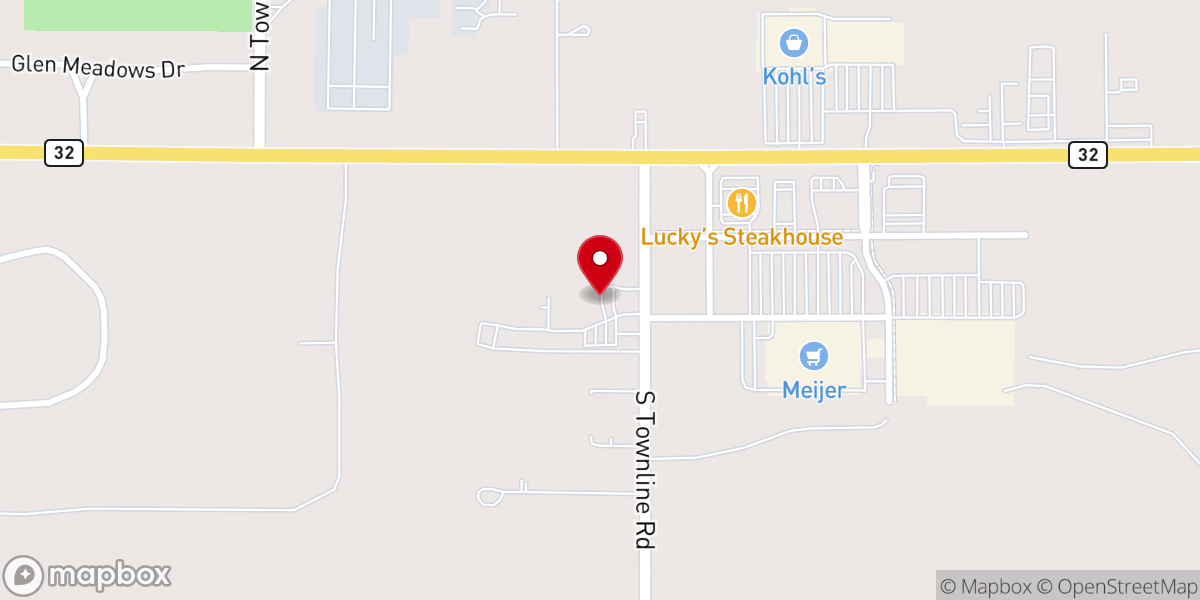Map showing location of Grace Baptist Christian School