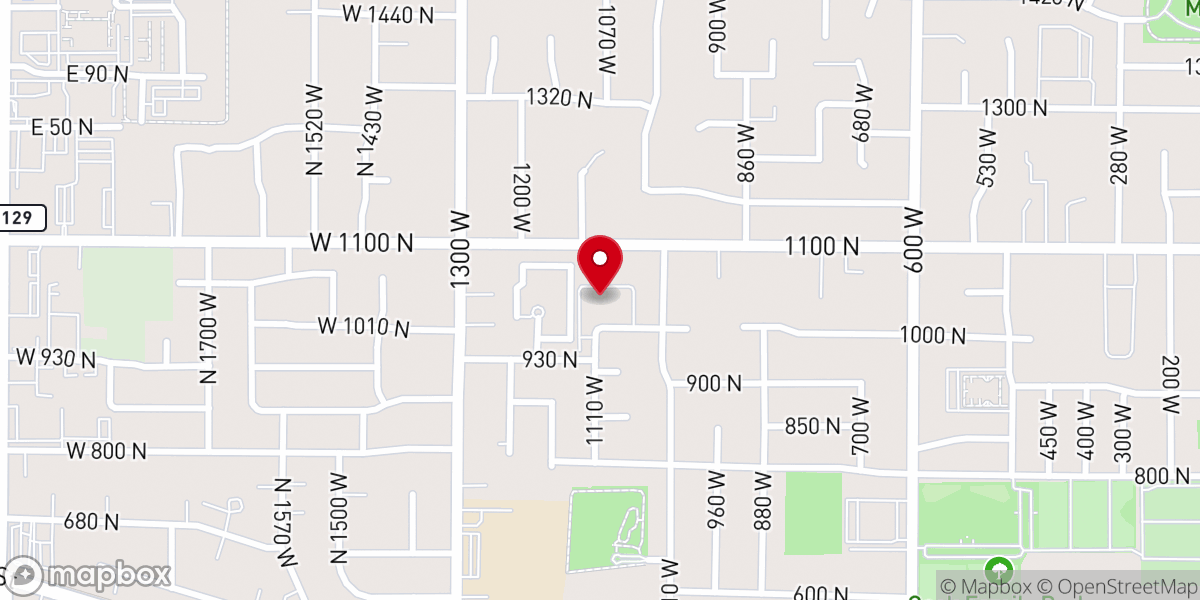 Map showing location of Pleasant Grove Garden 3rd Ward