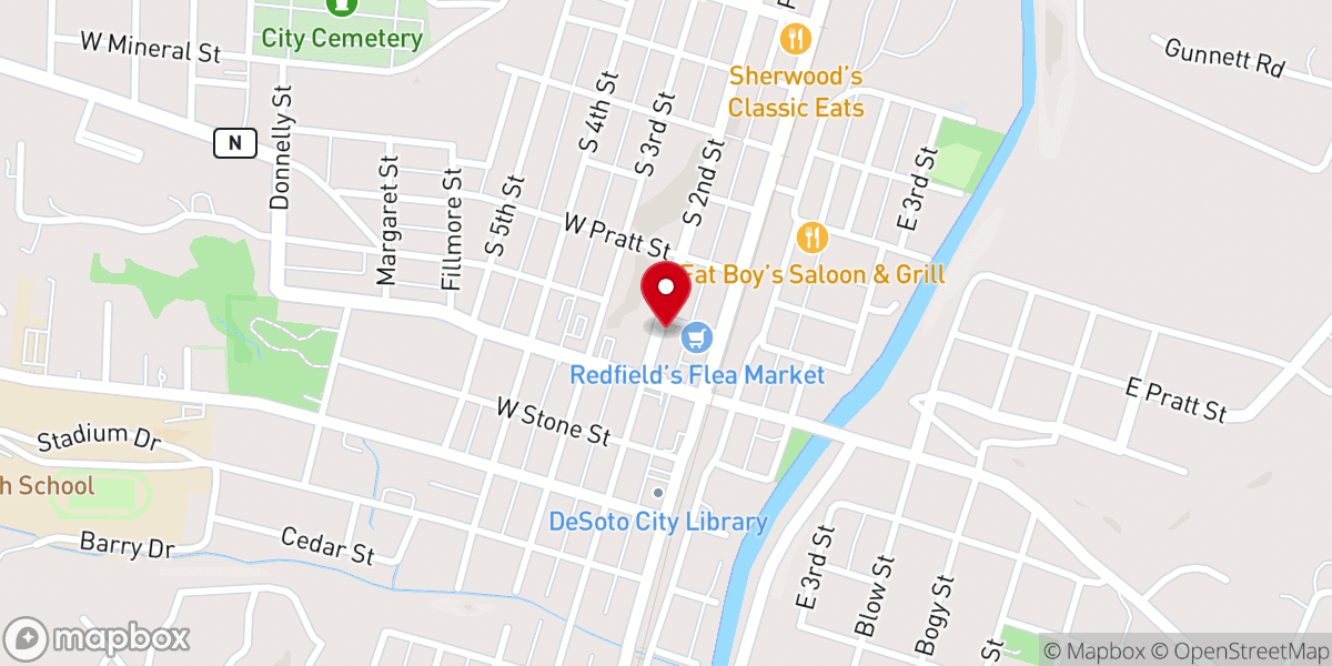 Map showing location of Grace Lutheran Church Missouri Synod