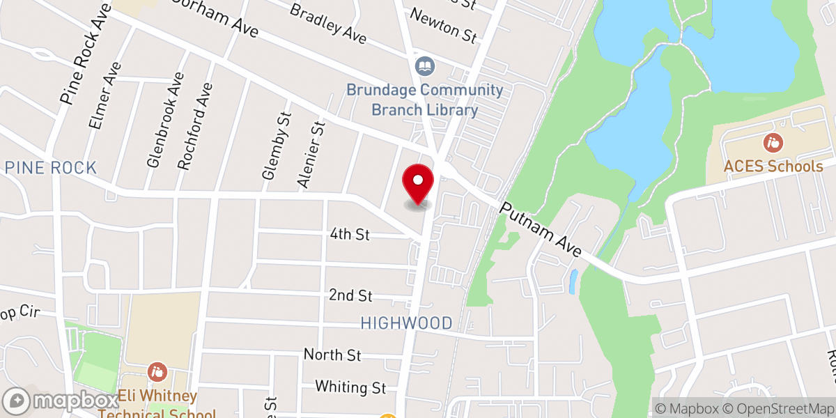 Map showing location of El Shaddai Deliverance Center