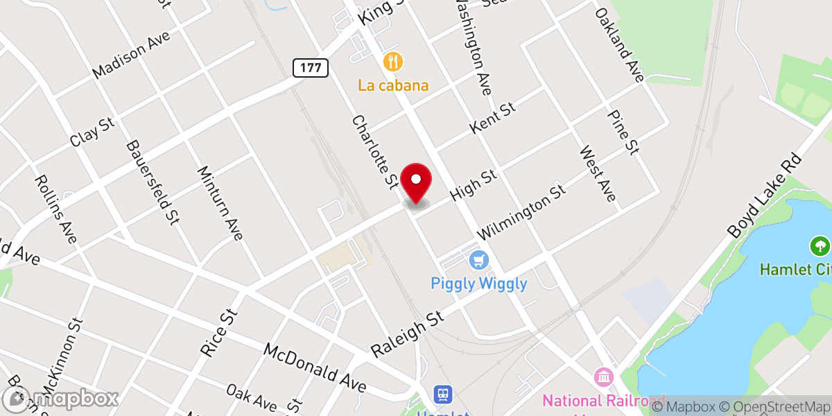 Map showing location of First United Methodist Church