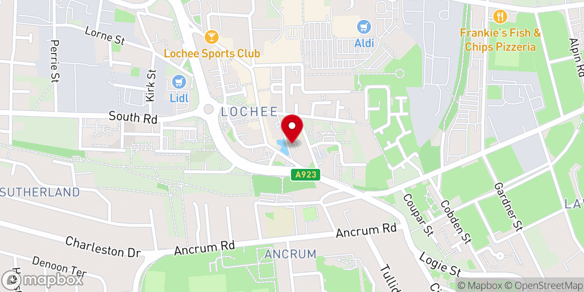 Map showing location of St Mary's Roman Catholic Church