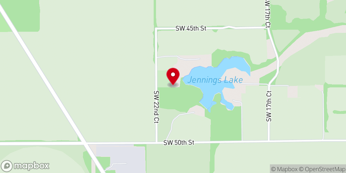 Map showing location of Jennings Lake SDA Church