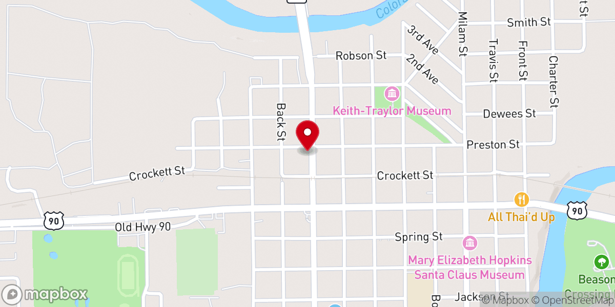 Map showing location of St Paul United Methodist Church