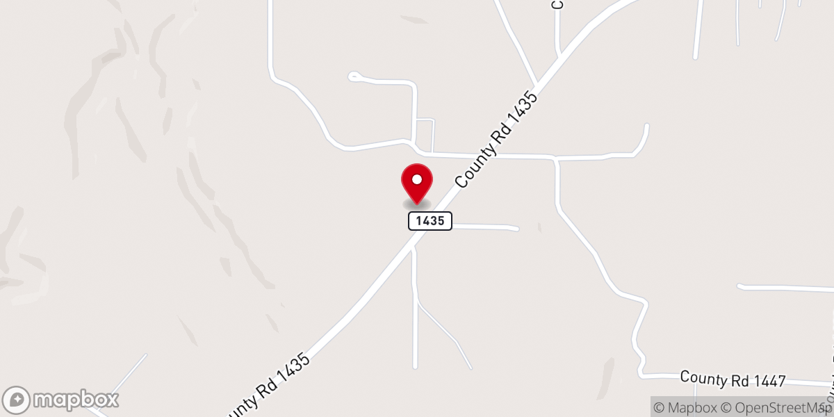 Map showing location of Unity Freewill Baptist Church