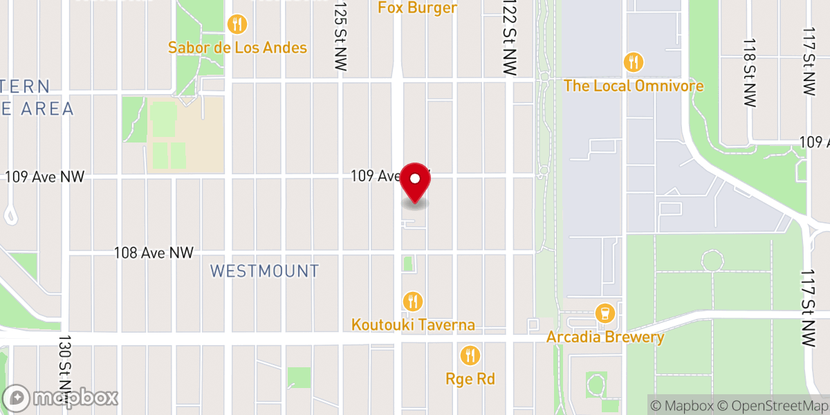 Map showing location of St. George's Greek Orthodox Church