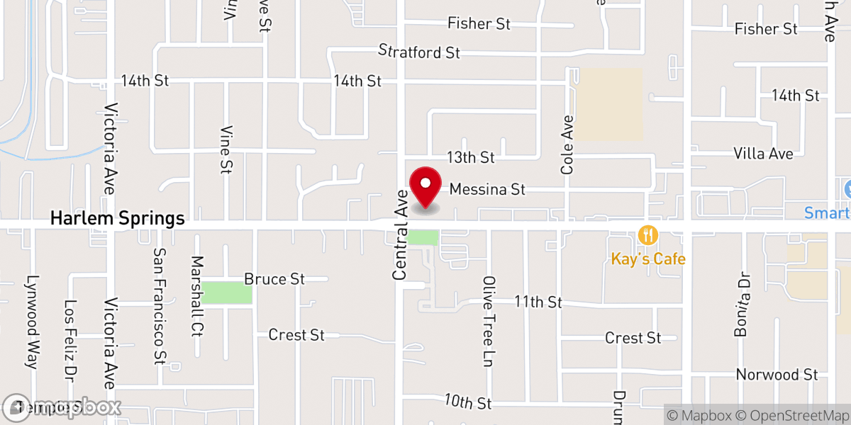 Map showing location of Etrnl Life Church