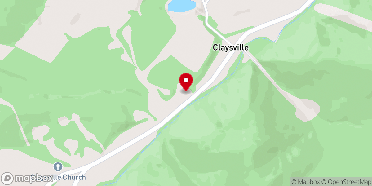 Map showing location of New Creek Gospel Hall