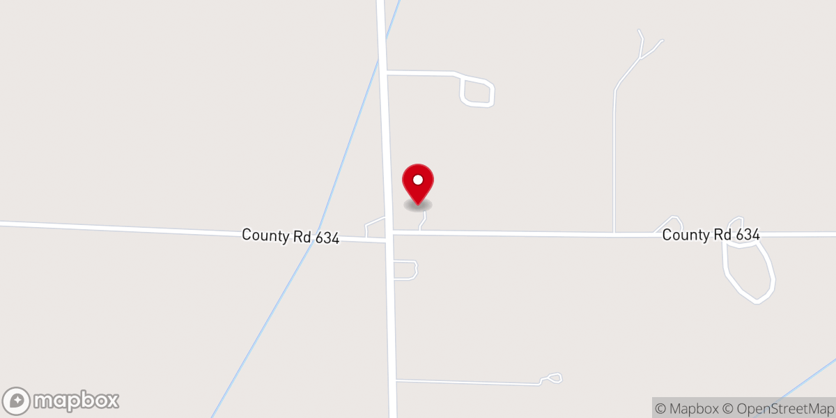 Map showing location of Twin Rivers General Baptist Church