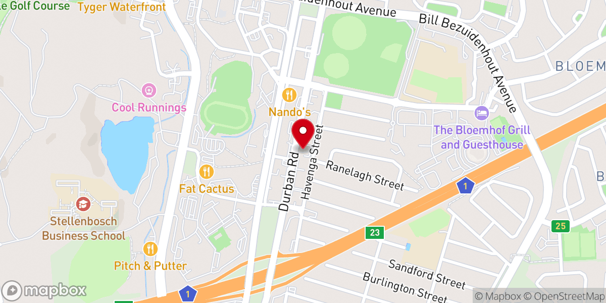 Map showing location of Encounter Church Cape Town