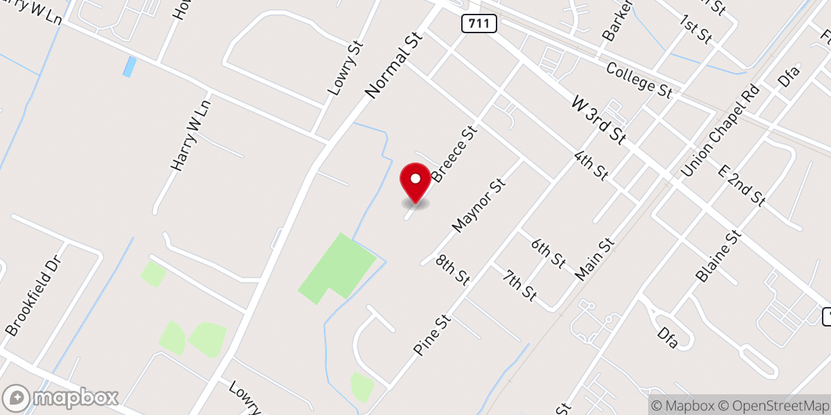 Map showing location of Pembroke Church of God