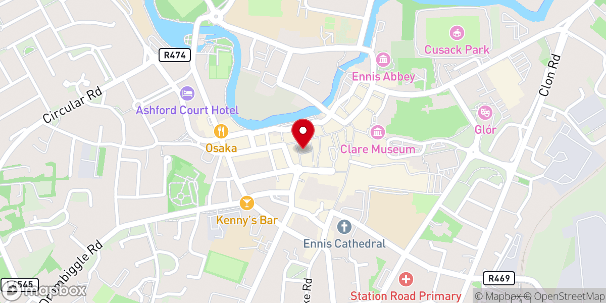 Map showing location of The Market Bar & Restaurant