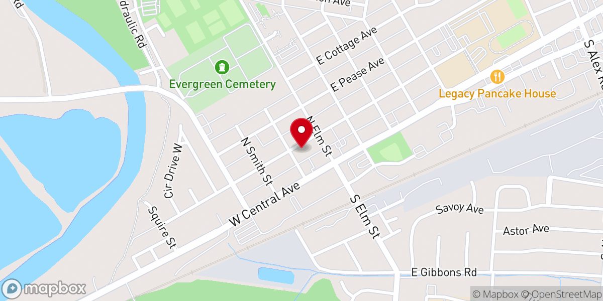 Map showing location of West Carrollton Church of Christ