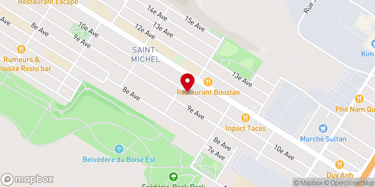 Map showing location of The Church of Pentecost Montreal
