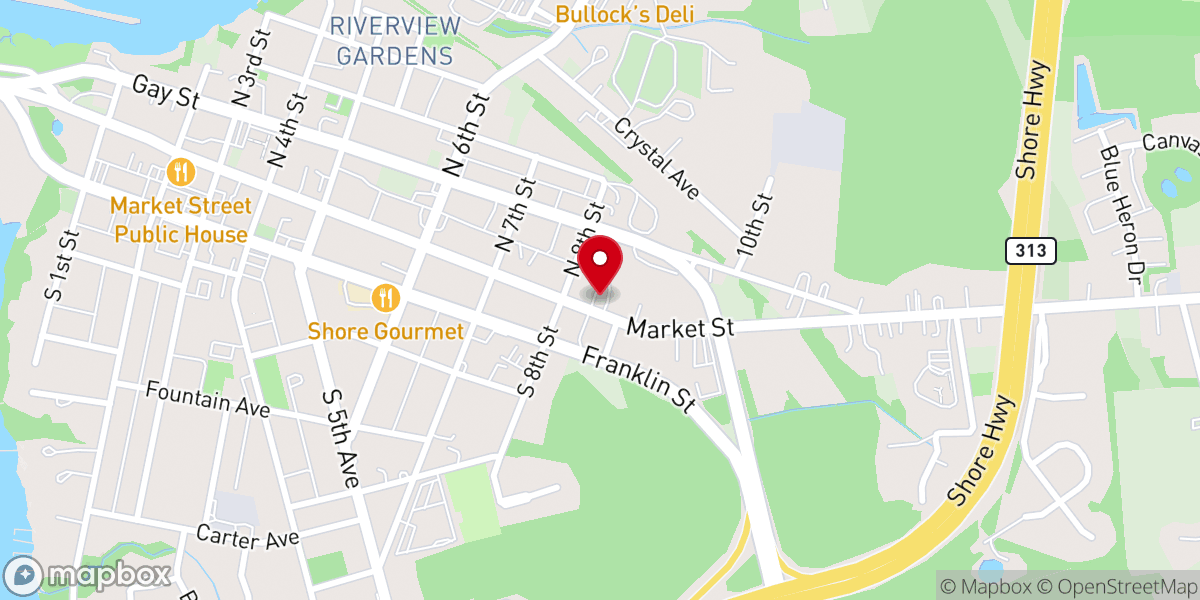 Map showing location of First Wesleyan Church