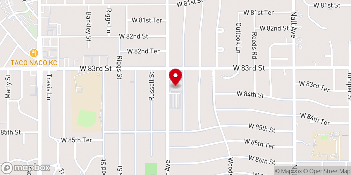 Map showing location of ACF Kansas City Home