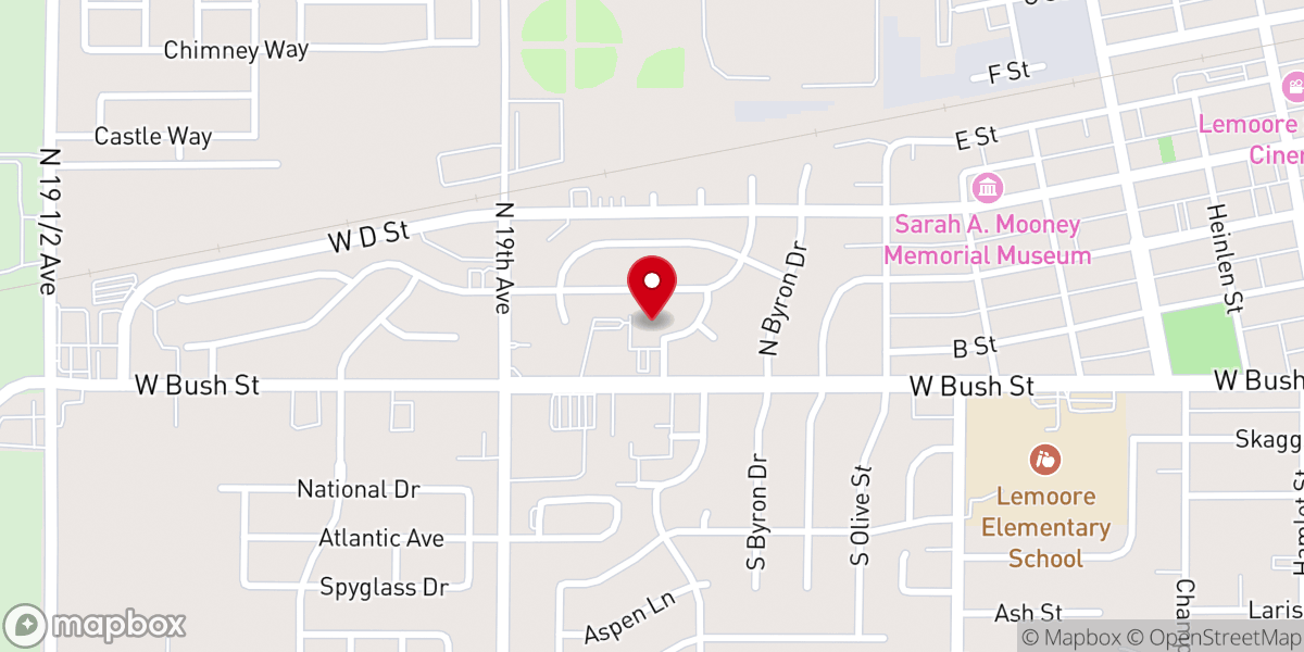 Map showing location of South Valley Community Church - Office
