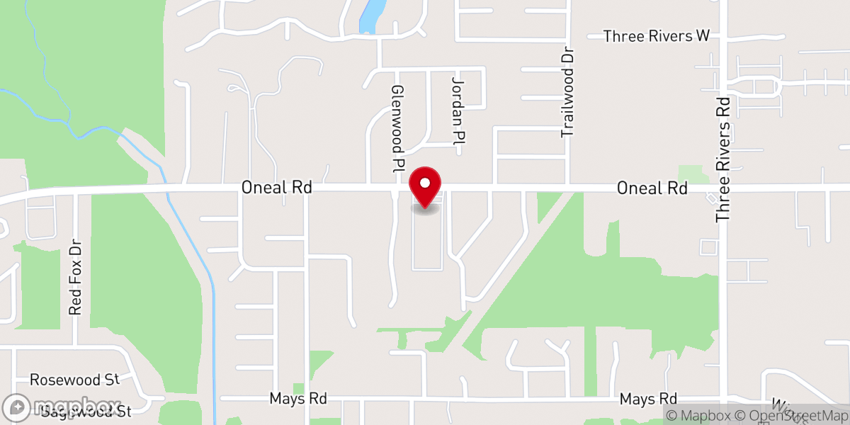 Map showing location of Northwood Church