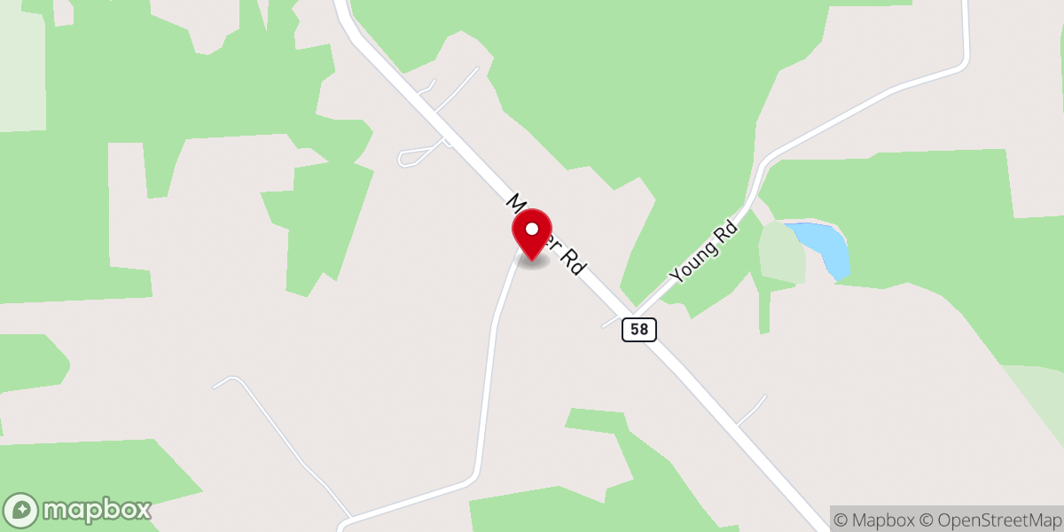 Map showing location of St John's Lutheran Church